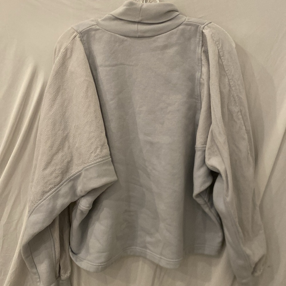 Nike Air corduroy fleece sweatshirt in pure platinum XL - Picture 9 of 10